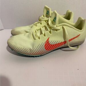 Nike track shoe zoom  - Neon Yellow and Red